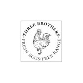 丸い鶏卵素朴印を作る ラバースタンプ (インプリント)