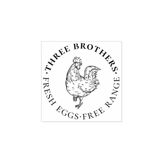 丸い鶏卵素朴印を作る ラバースタンプ (インプリント)