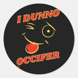 丸おもしろいステッカー「ダンノ…」 ラウンドシール