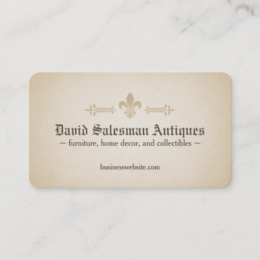 丸かどのアヤメのヴィンテージの一見 名刺 (正面)