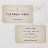 丸かどのアヤメのヴィンテージの一見 名刺 (正面/裏面)