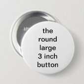 丸くて大きい3インチのボタン 面白い 缶バッジ (正面&裏面)