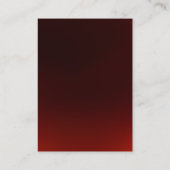 丸くて濃い赤のモノグラムプレーン名刺 名刺 (裏面)
