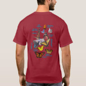 丸と三角と26羽の蝶 Tシャツ (裏面)
