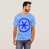 丸にアスタリスク Tシャツ (正面フル)