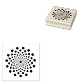 丸にドットが入った円 ラバースタンプ (押印)