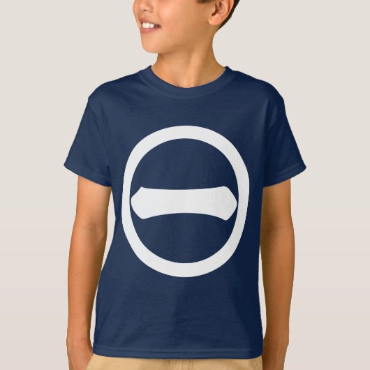 丸に一の字 Tシャツ (正面)