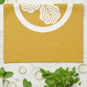 丸に三つ柏 キッチンタオル (折り畳み)