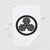 丸に三つ柏 ゴルフタオル (インサイチュ)