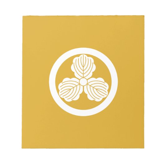 丸に三つ柏 ノートパッド (正面)