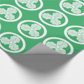 丸に三つ柏 ラッピングペーパー (角)