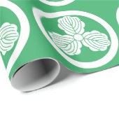 丸に三つ柏 ラッピングペーパー (ロールコーナー)