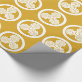 丸に三つ柏 ラッピングペーパー (角)