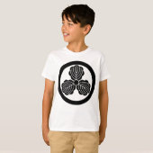 丸に三つ柏 Tシャツ (正面フル)