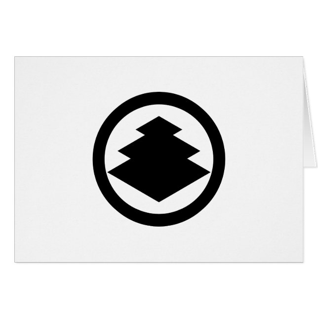 丸に三階菱 (正面横)