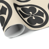 丸に二つ剣酢漿草 ラッピングペーパー (ロールコーナー)