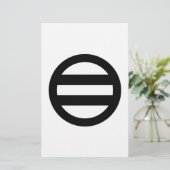 丸に二つ引き 便箋 (スタンド正面)