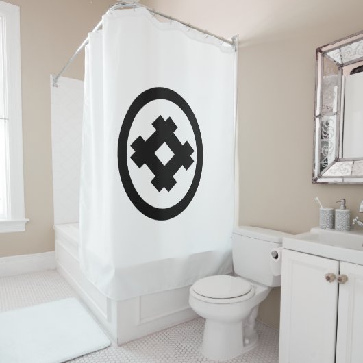 丸に井桁 シャワーカーテン (インサイチュ)