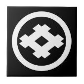 丸に井桁 タイル (正面)