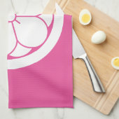 丸に八重梅 キッチンタオル (四つ折り)