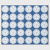 丸に八重梅 ラッピングペーパー (フラット)