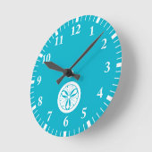 丸に剣三つ銀杏 ラウンド壁時計 (傾斜)