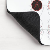 丸に剣酢漿草の図 マウスパッド (コーナー)