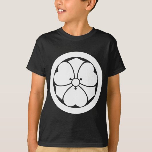 丸に剣酢漿草 Tシャツ (正面)