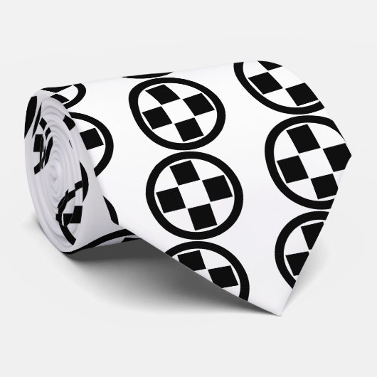 丸に四つ石 ネクタイ (ロール)