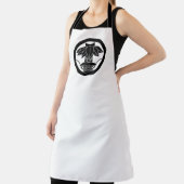 丸に変わり切り竹笹に笠 エプロン (インサイチュ)