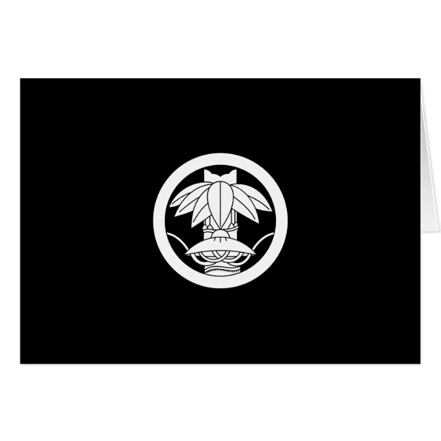 丸に変わり切竹笹に笠 (正面横)