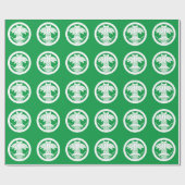 丸に変わり切竹笹に笠 ラッピングペーパー (フラット)