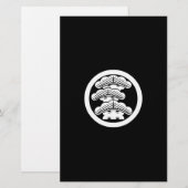 丸に左三階松 便箋 (正面/裏面)