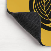 丸に抱き柏 マウスパッド (コーナー)