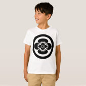 丸に木瓜 Tシャツ (正面フル)