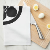 丸に梅鉢 キッチンタオル (四つ折り)