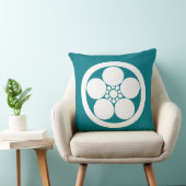 丸に梅鉢 クッション (椅子)