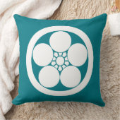 丸に梅鉢 クッション (ブランケット)