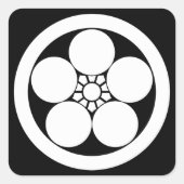 丸に梅鉢 スクエアシール (正面)