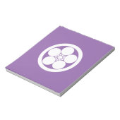 丸に梅鉢 ノートパッド (回転)