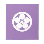 丸に梅鉢 ノートパッド (正面)