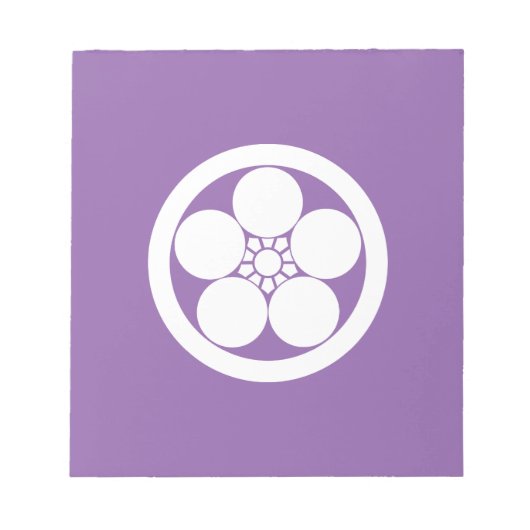 丸に梅鉢 ノートパッド (正面)