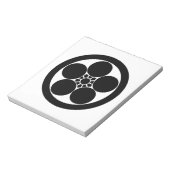 丸に梅鉢 ノートパッド (回転)