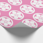 丸に梅鉢 ラッピングペーパー (角)