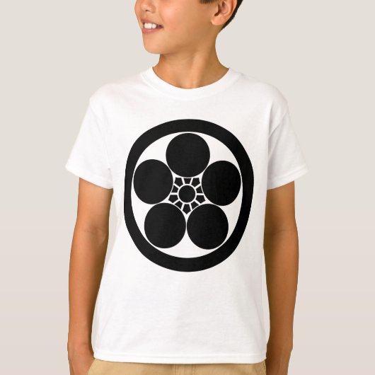 丸に梅鉢 Tシャツ (正面)