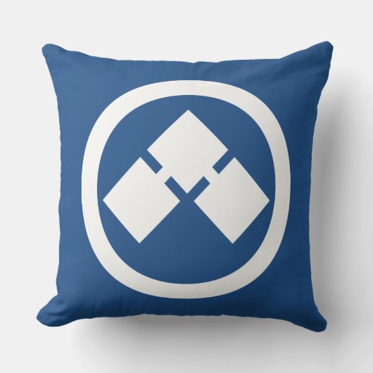 丸に榺 クッション (正面)