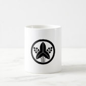 丸に立ちおもだか コーヒーマグカップ (中央)