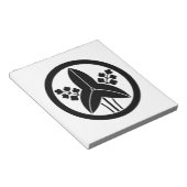 丸に立沢瀉 ノートパッド (アングル)