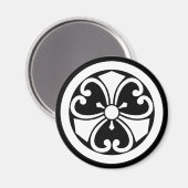 丸に蔓剣酢漿草 マグネット (正面/裏面)