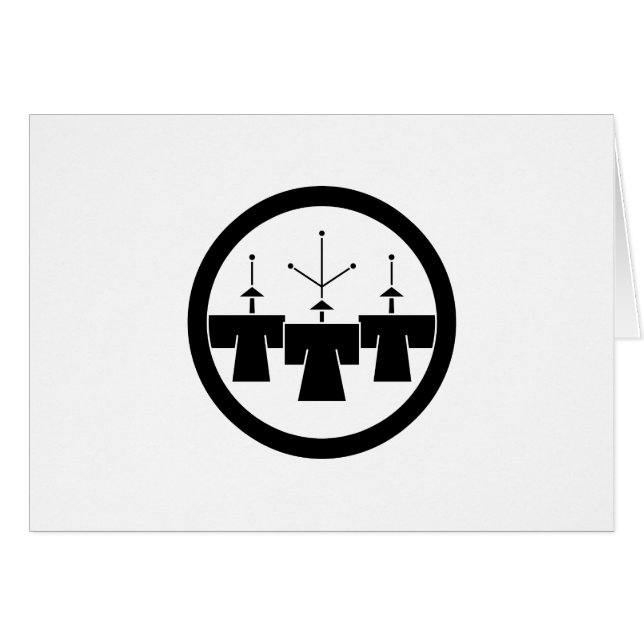 丸に豆造桐 (正面横)